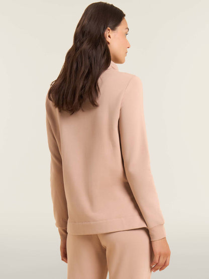 FELPA A COLLO ALTO COLLEGE LUXE FREDDY DONNA BEIGE