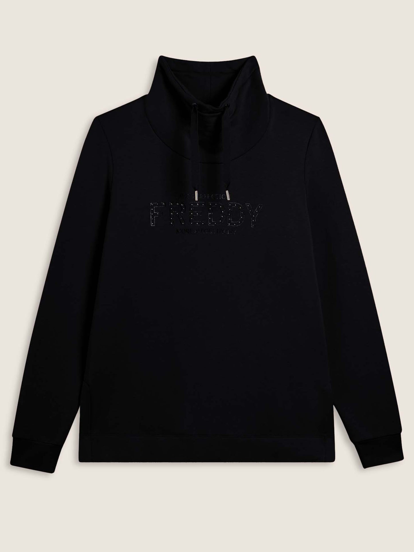 FELPA A COLLO ALTO COLLEGE LUXE FREDDY DONNA NERO