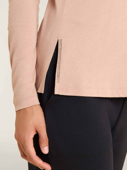 MAGLIA A MANICHE LUNGHE COLLEGE LUXE FREDDY DONNA BEIGE