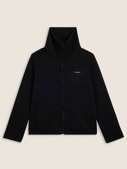 FELPA CON ZIP SLOUNGE FREDDY DONNA NERO