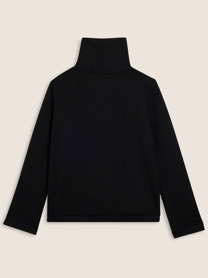 FELPA CON ZIP SLOUNGE FREDDY DONNA NERO