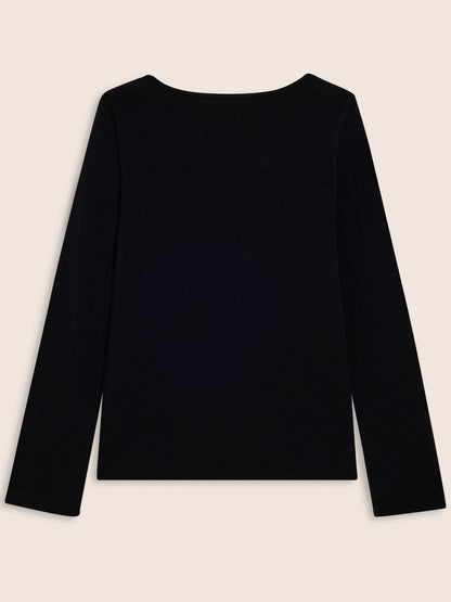 MAGLIA A MANICHE LUNGHE SUNDAY FREDDY DONNA NERO
