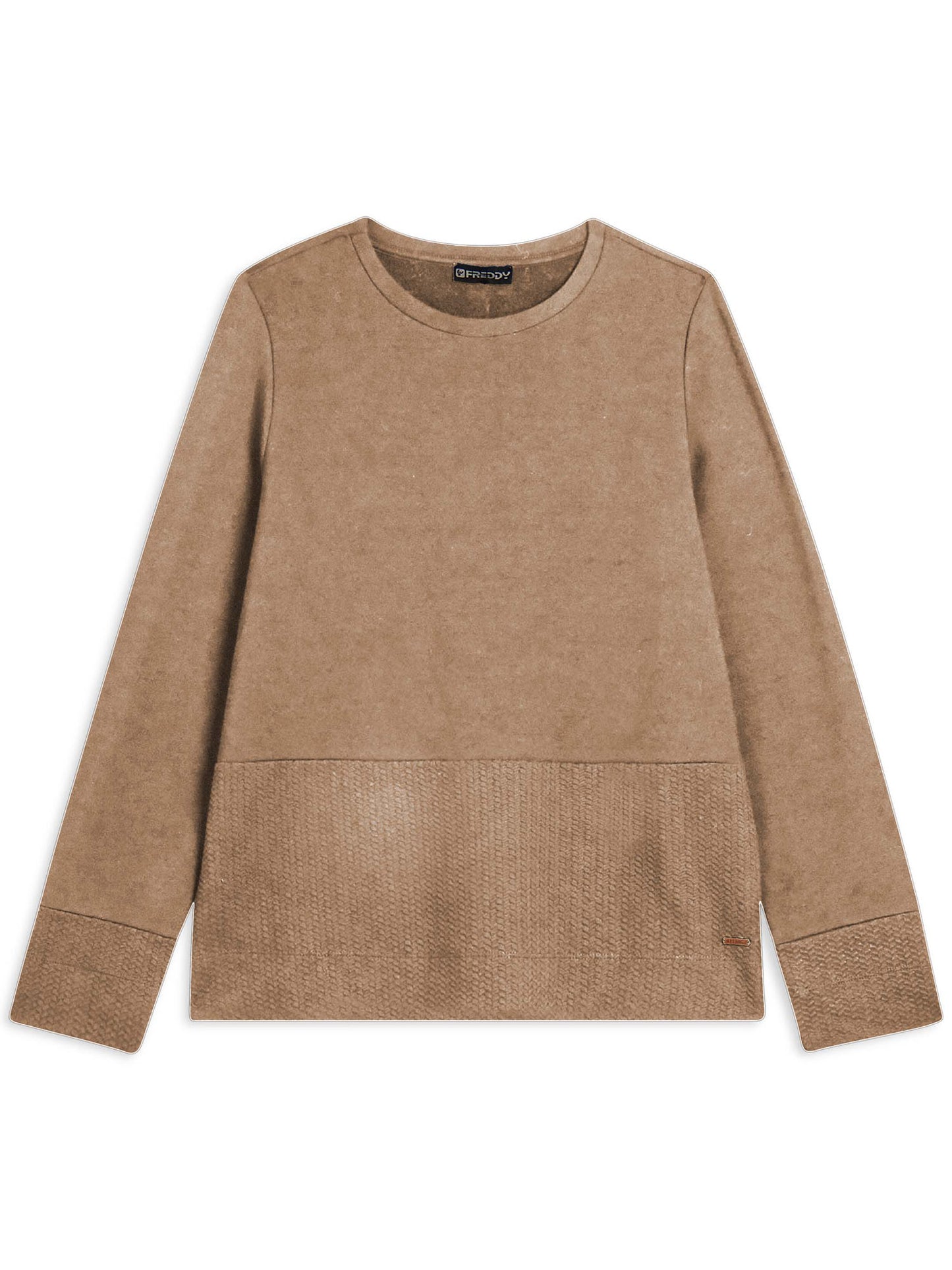 FELPA GIROCOLLO SLOUNGE FREDDY DONNA BEIGE