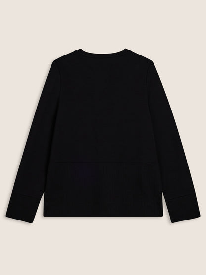 FELPA GIROCOLLO SLOUNGE FREDDY DONNA NERO