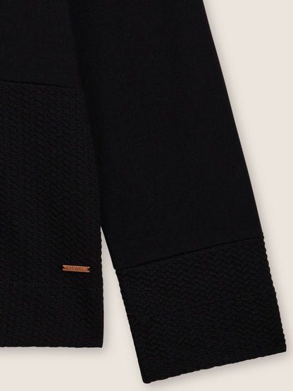 FELPA GIROCOLLO SLOUNGE FREDDY DONNA NERO