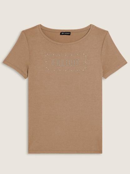 T-SHIRT SLOUNGE FREDDY DONNA BEIGE