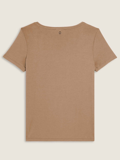T-SHIRT SLOUNGE FREDDY DONNA BEIGE