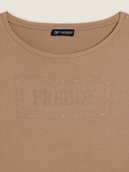 T-SHIRT SLOUNGE FREDDY DONNA BEIGE