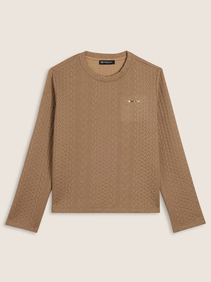 FELPA TRECCE FREDDY DONNA BEIGE