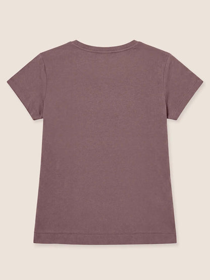 Freddy College Luxe, t-shirt maniche corte da donna viola