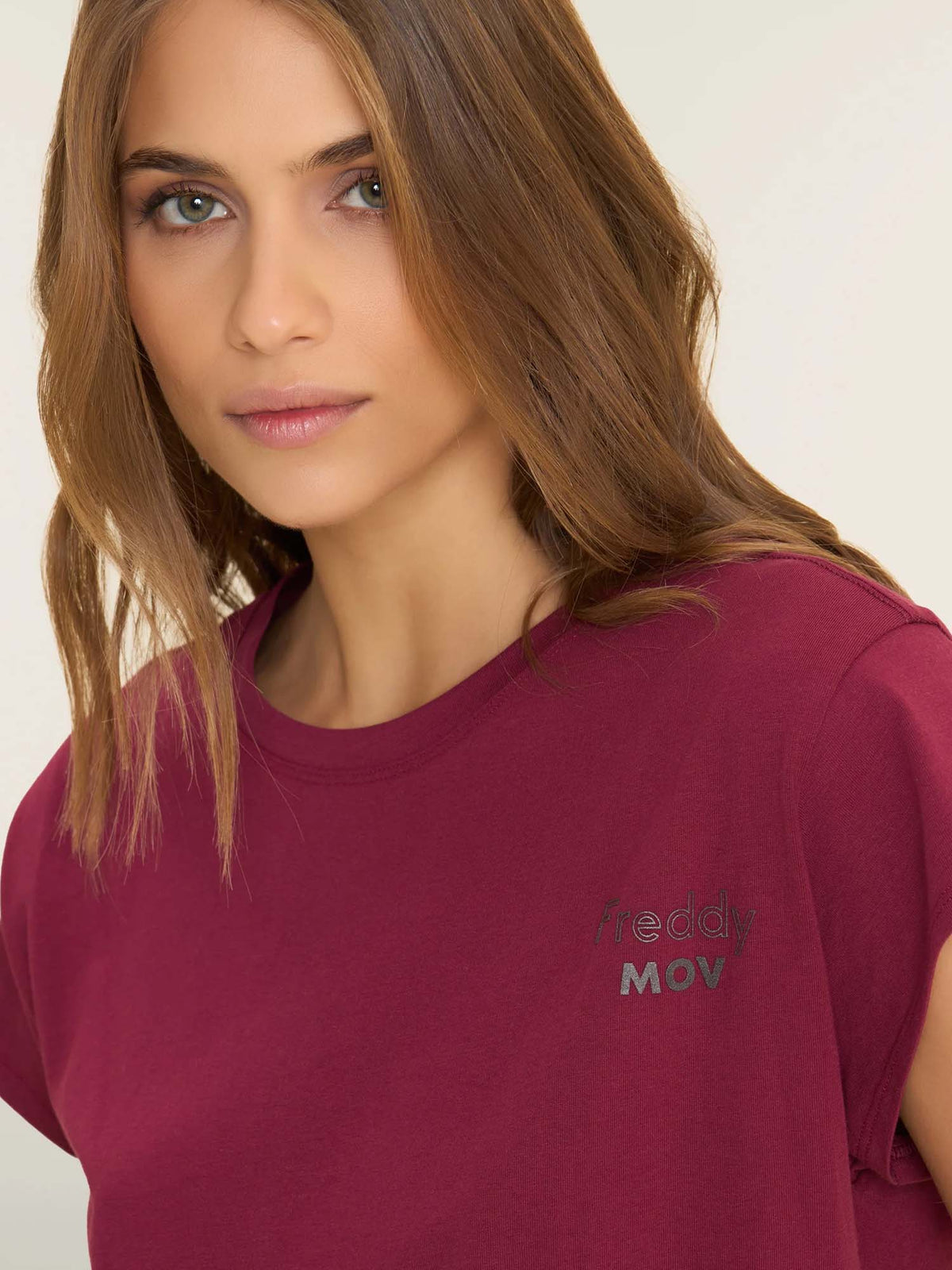 Freddy Movement, t-shirt maniche corte da donna rossa
