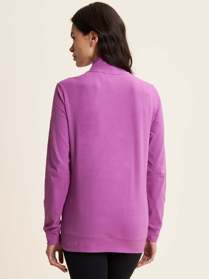 FELPA CON ZIP CORE FREDDY DONNA FUXIA