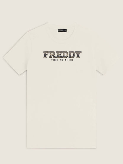 T-SHIRT GIROCOLLO FREDDY DA DONNA BIANCO