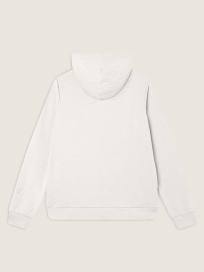 FELPA CON CAPPUCCIO E ZIP COLLEGE LUXE FREDDY DONNA BIANCO