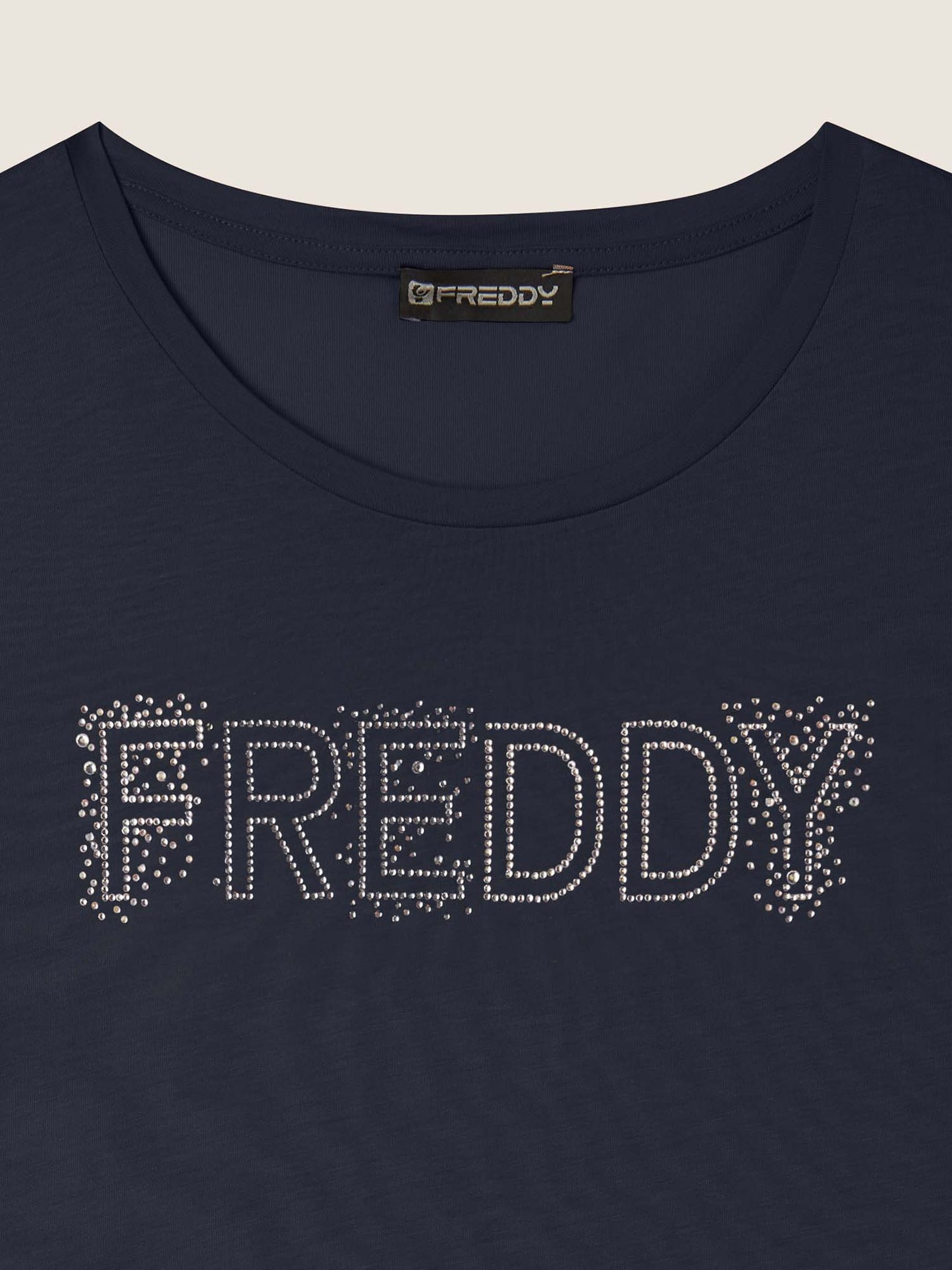 T-SHIRT COLLEGE LUXE FREDDY DONNA BLU