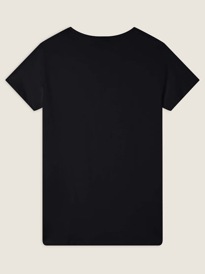 T-SHIRT COLLEGE LUXE FREDDY DONNA NERO