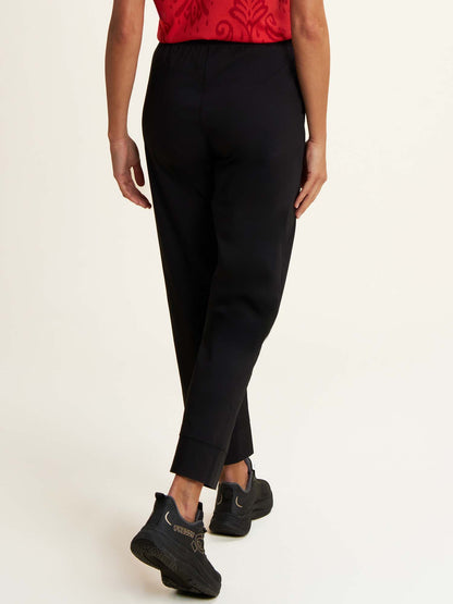 PANTALONE IN POPELINE FREDDY DONNA NERO