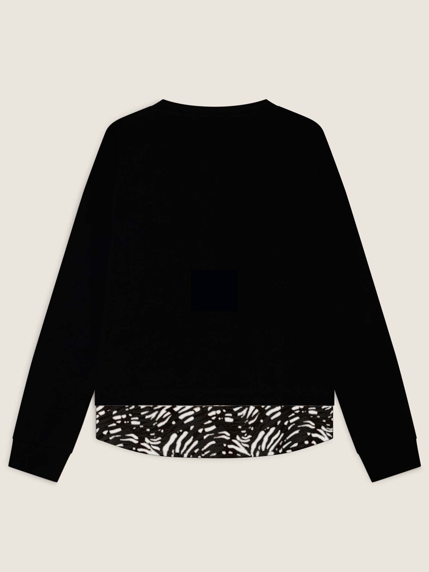 FELPA INSERTO CAMICIA FREDDY DONNA NERO-BIANCO