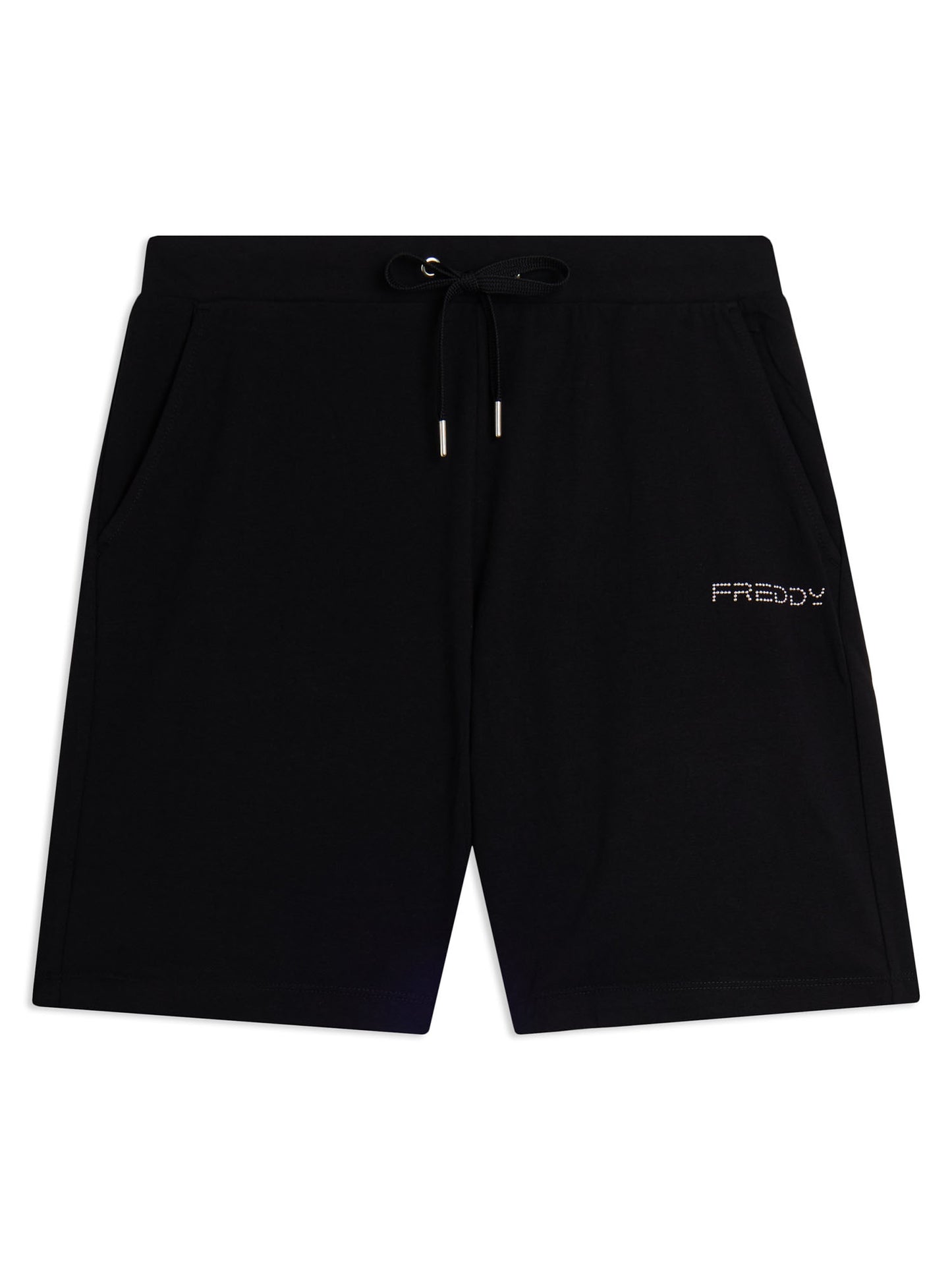 Shorts Freddy Core da donna neri in cotone jersey stretch