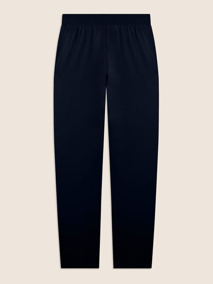 Pantaloni jogger donna Freddy College Luxe blu con strass