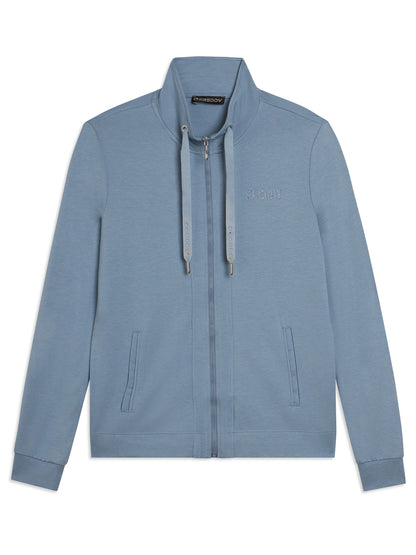 Felpa donna Freddy College Luxe azzurra per primavera-estate