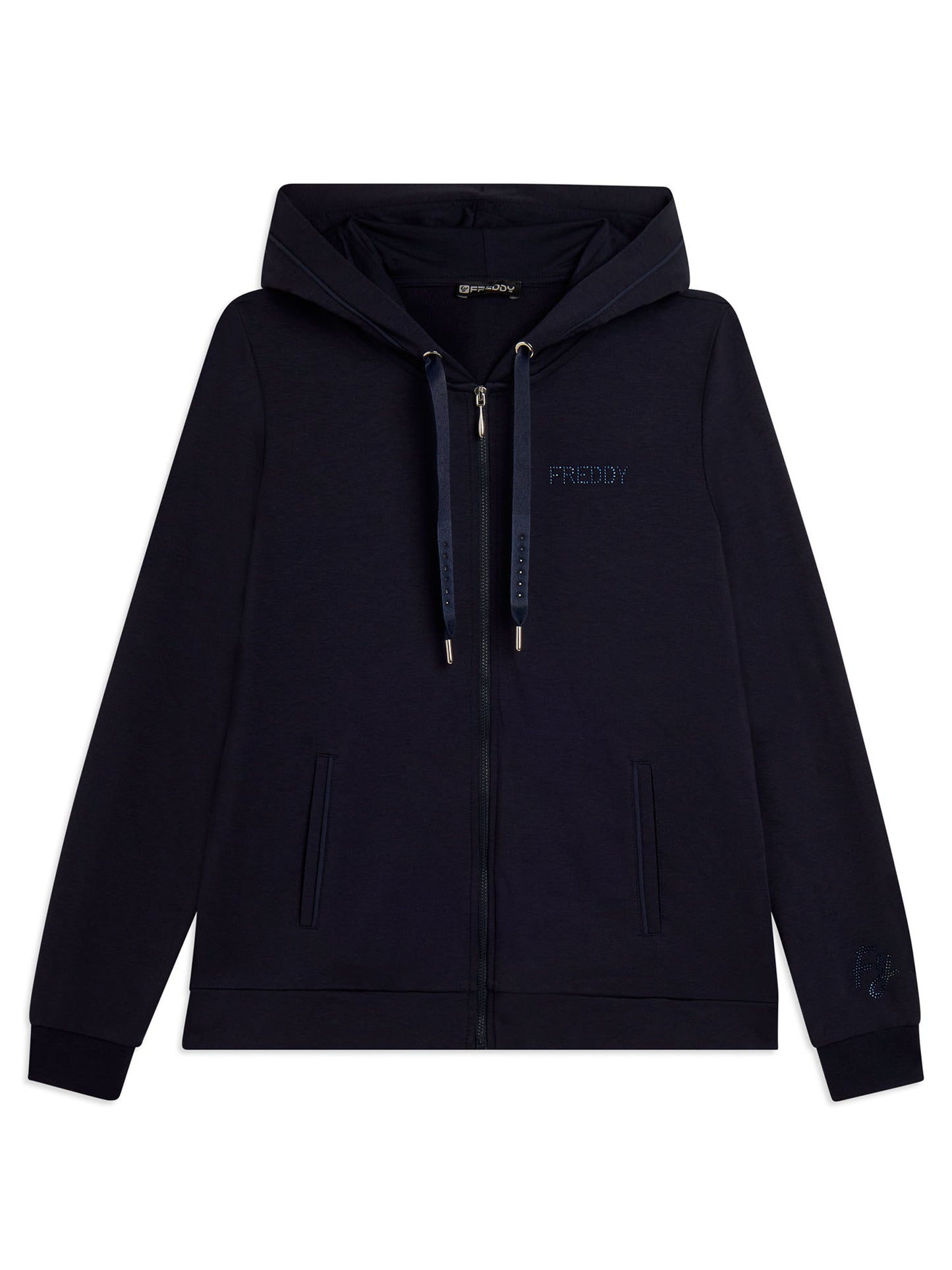 Felpa con cappuccio Freddy College Luxe blu da donna