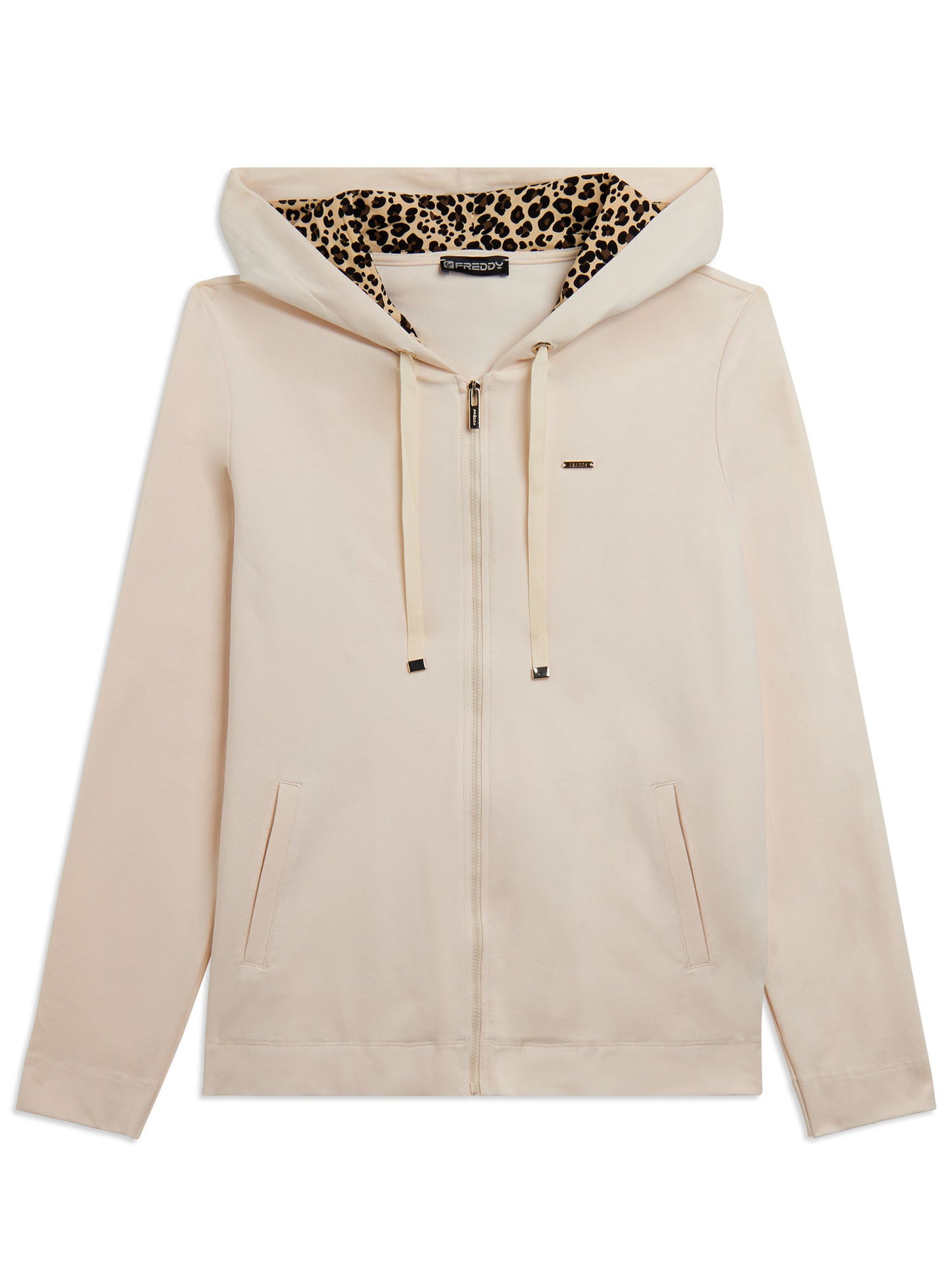 Freddy Sloounge, felpa beige donna per primavera-estate