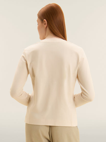 Felpa donna Freddy Slounge beige, comfort e stile primaverile