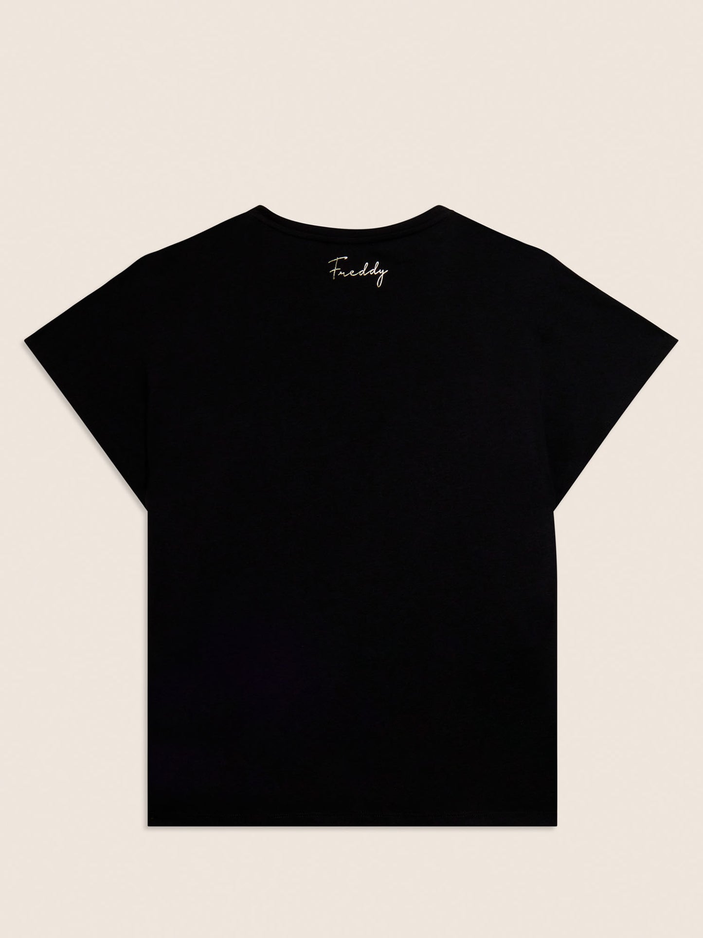 Freddy Slounge, t-shirt nera da donna per la stagione primavera estate