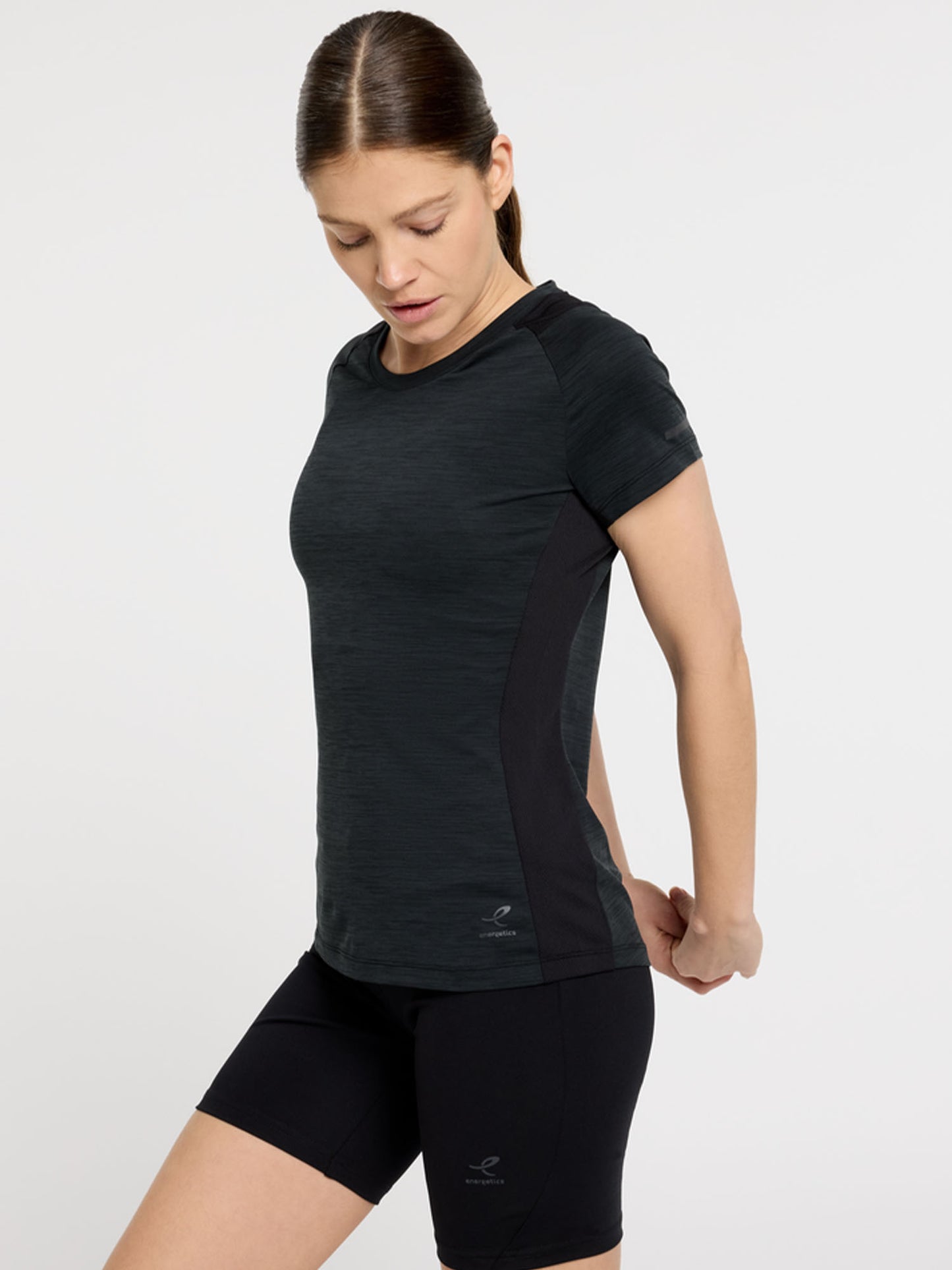 Energetics Evii SS, t-shirt da donna nera