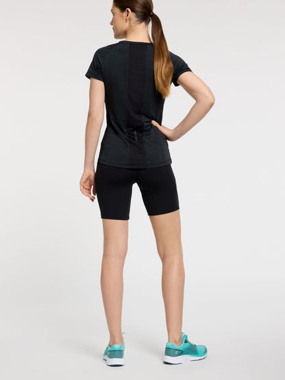 Energetics Evii SS, t-shirt da donna nera