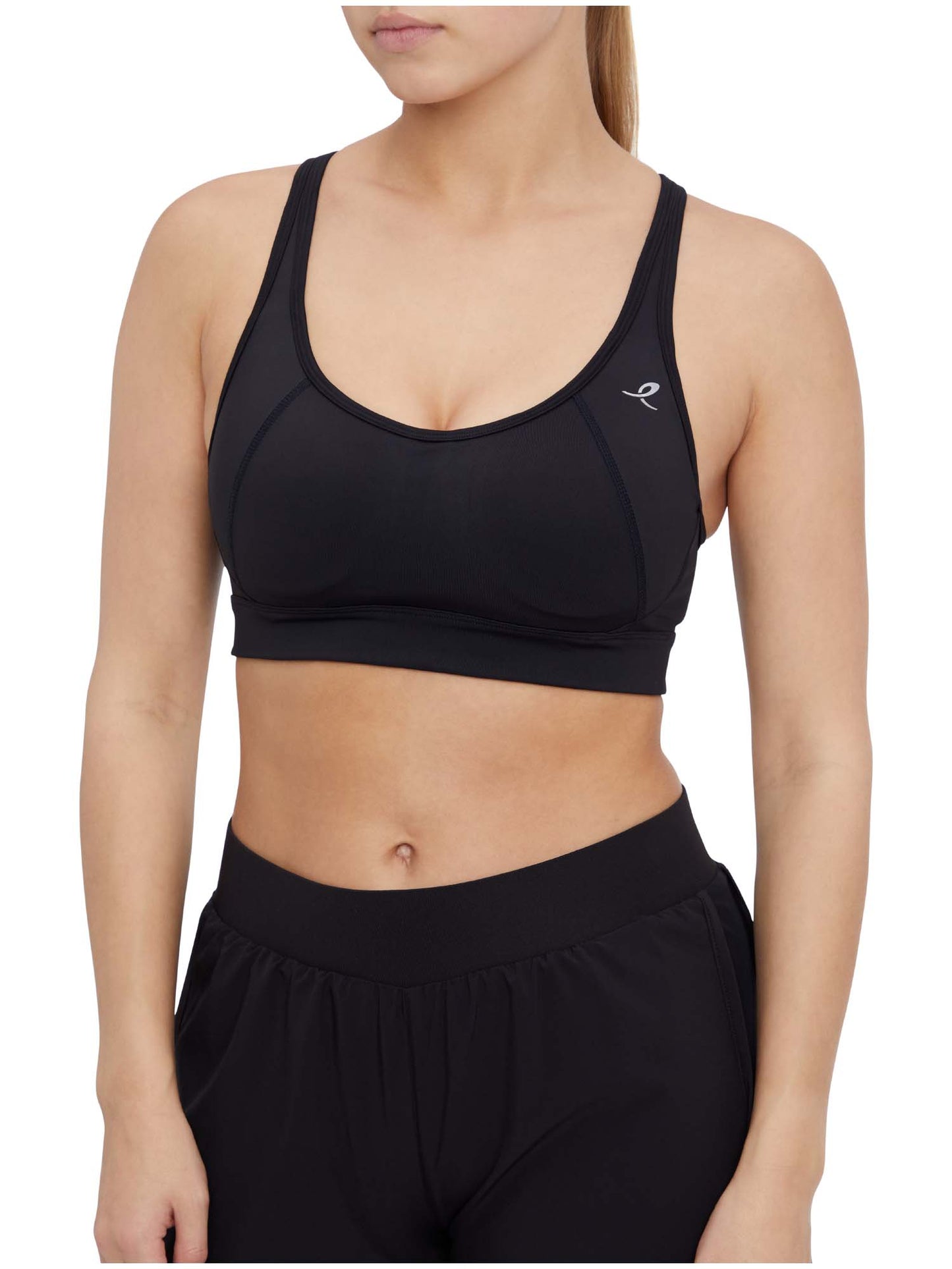 Energetics Aria, bralette sportiva donna nera regolabile