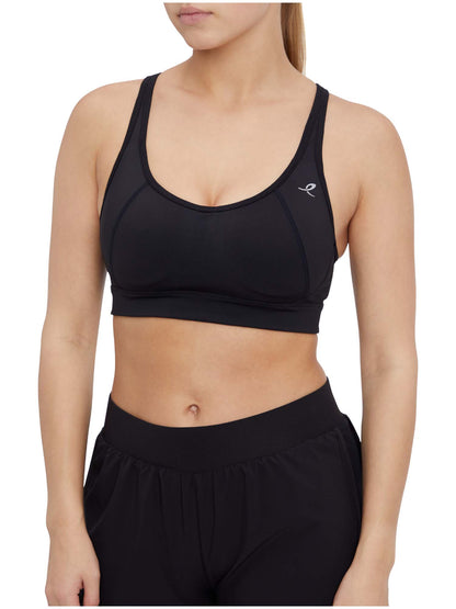 Energetics Aria, bralette sportiva donna nera regolabile