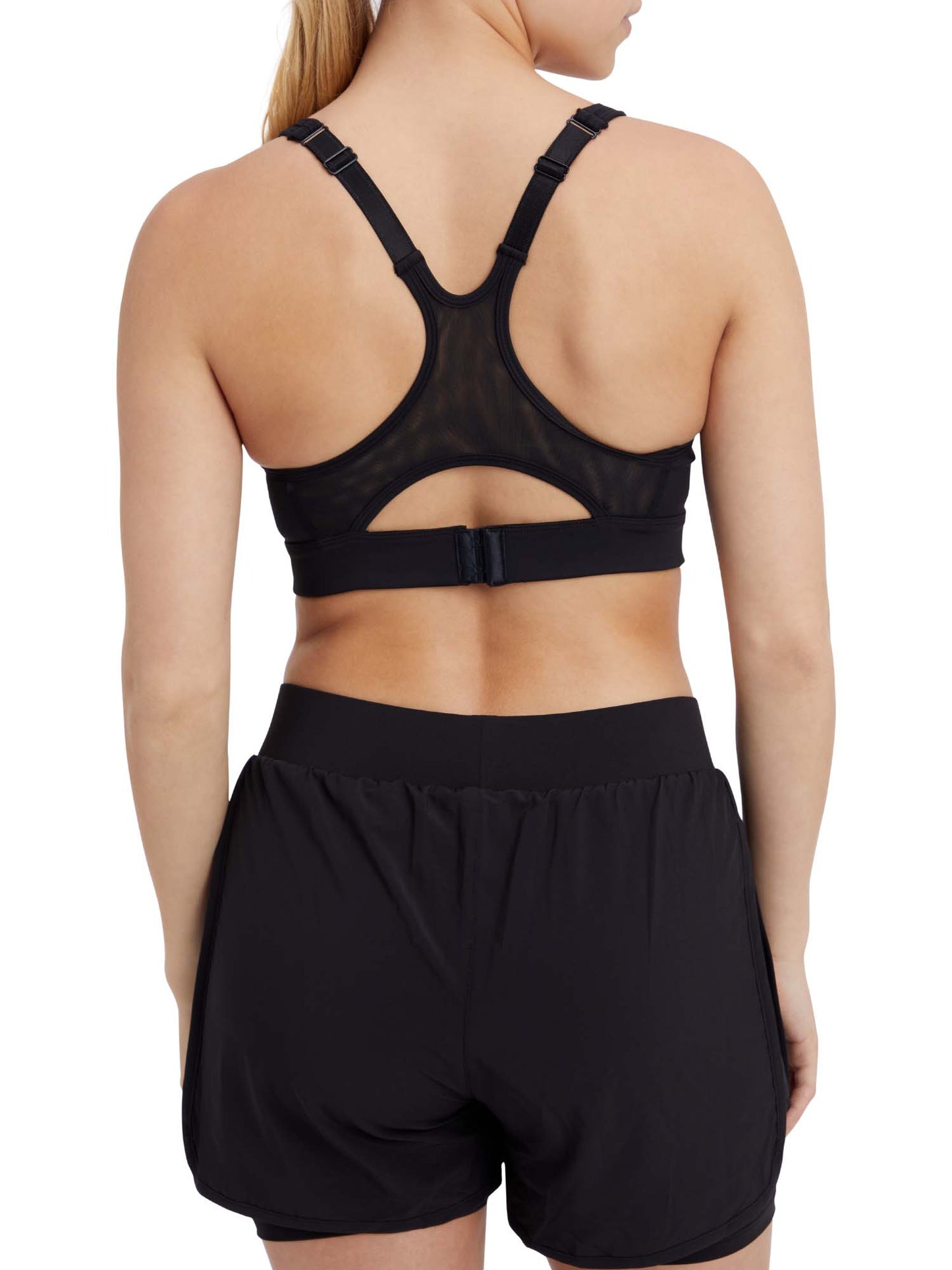 Energetics Aria, bralette sportiva donna nera regolabile