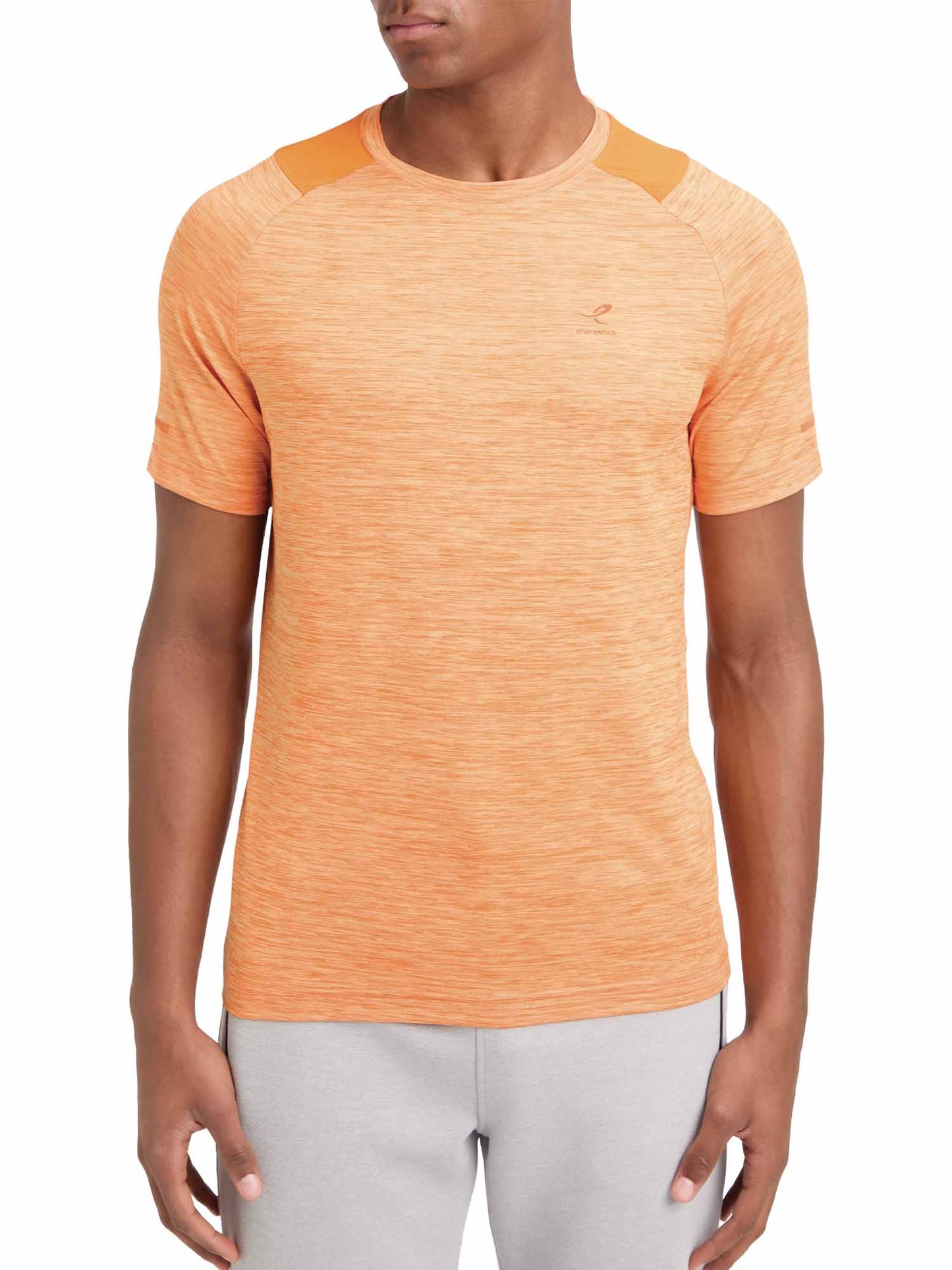 T-SHIRT DA RUNNING AILO ENERGETICS DA UOMO ARANCIO