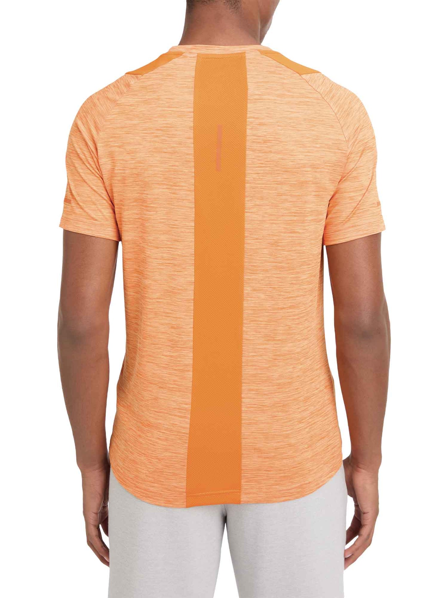 T-SHIRT DA RUNNING AILO ENERGETICS DA UOMO ARANCIO