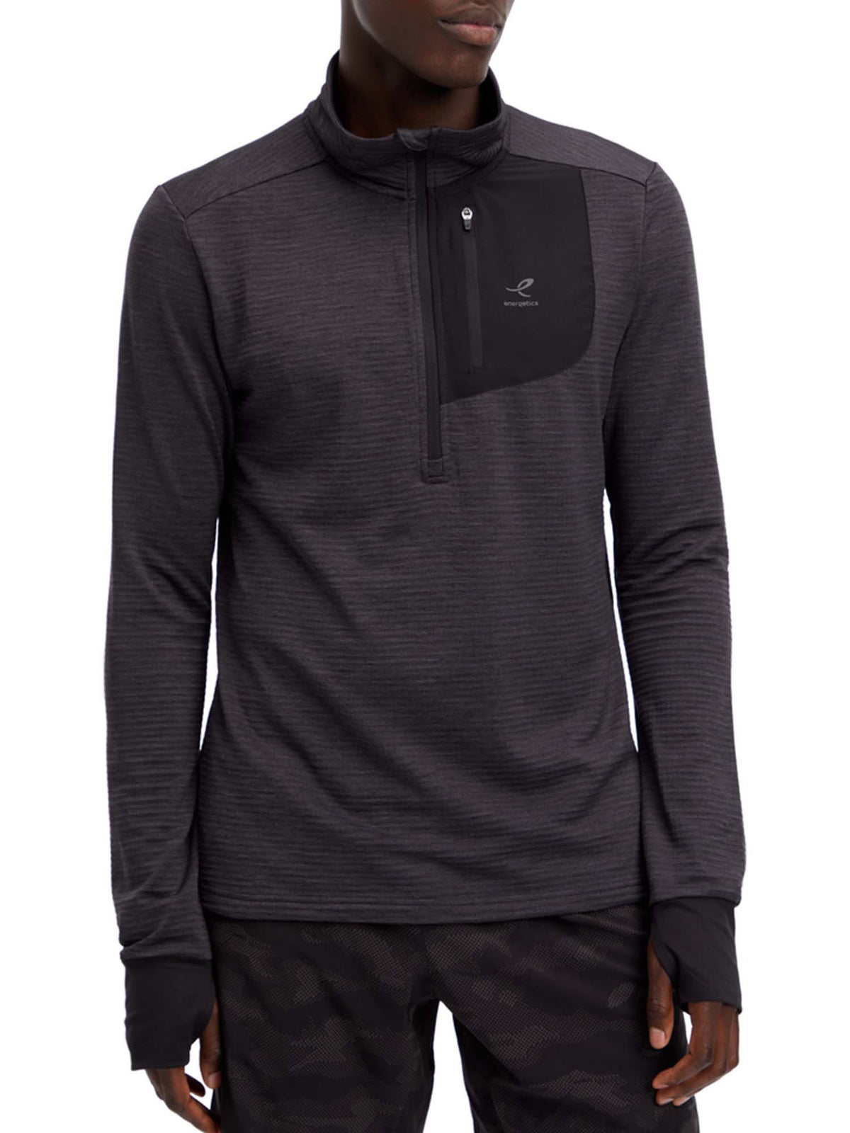 Energetics Willard, maglia da Uomo nera