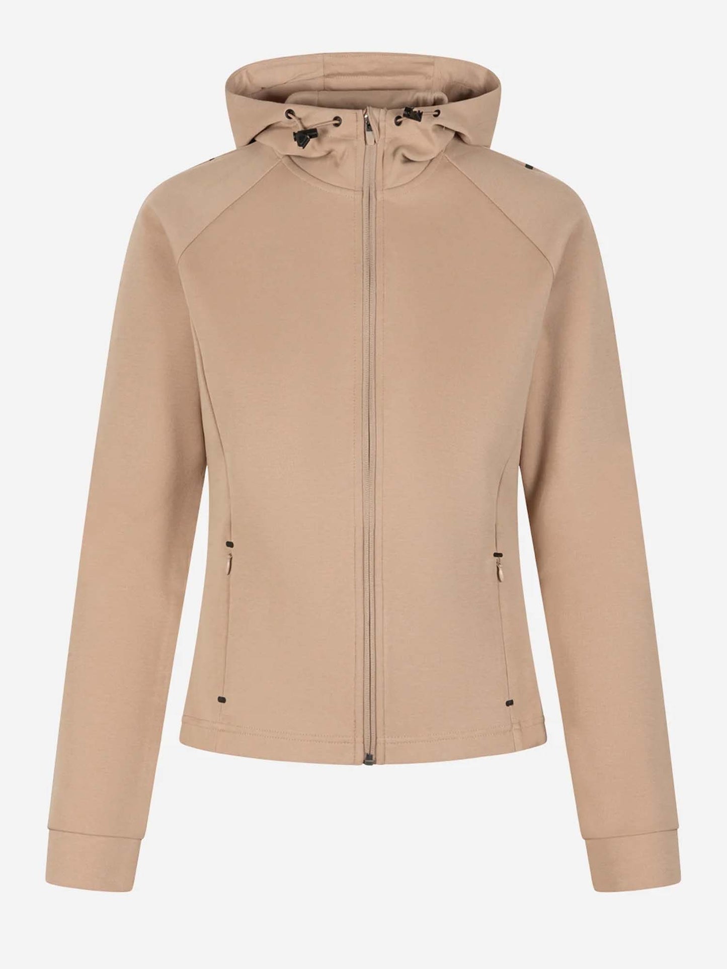 Felpa training Lucie con cappuccio da donna beige