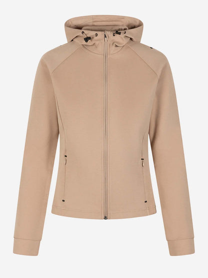 Felpa training Lucie con cappuccio da donna beige