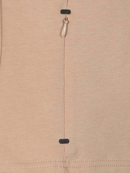 Felpa training Lucie con cappuccio da donna beige