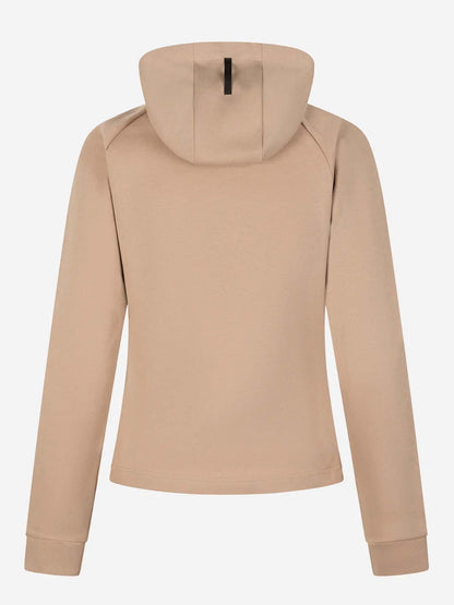 Felpa training Lucie con cappuccio da donna beige