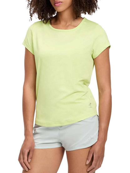 Energetics Inca, t-shirt maniche corte da donna gialla