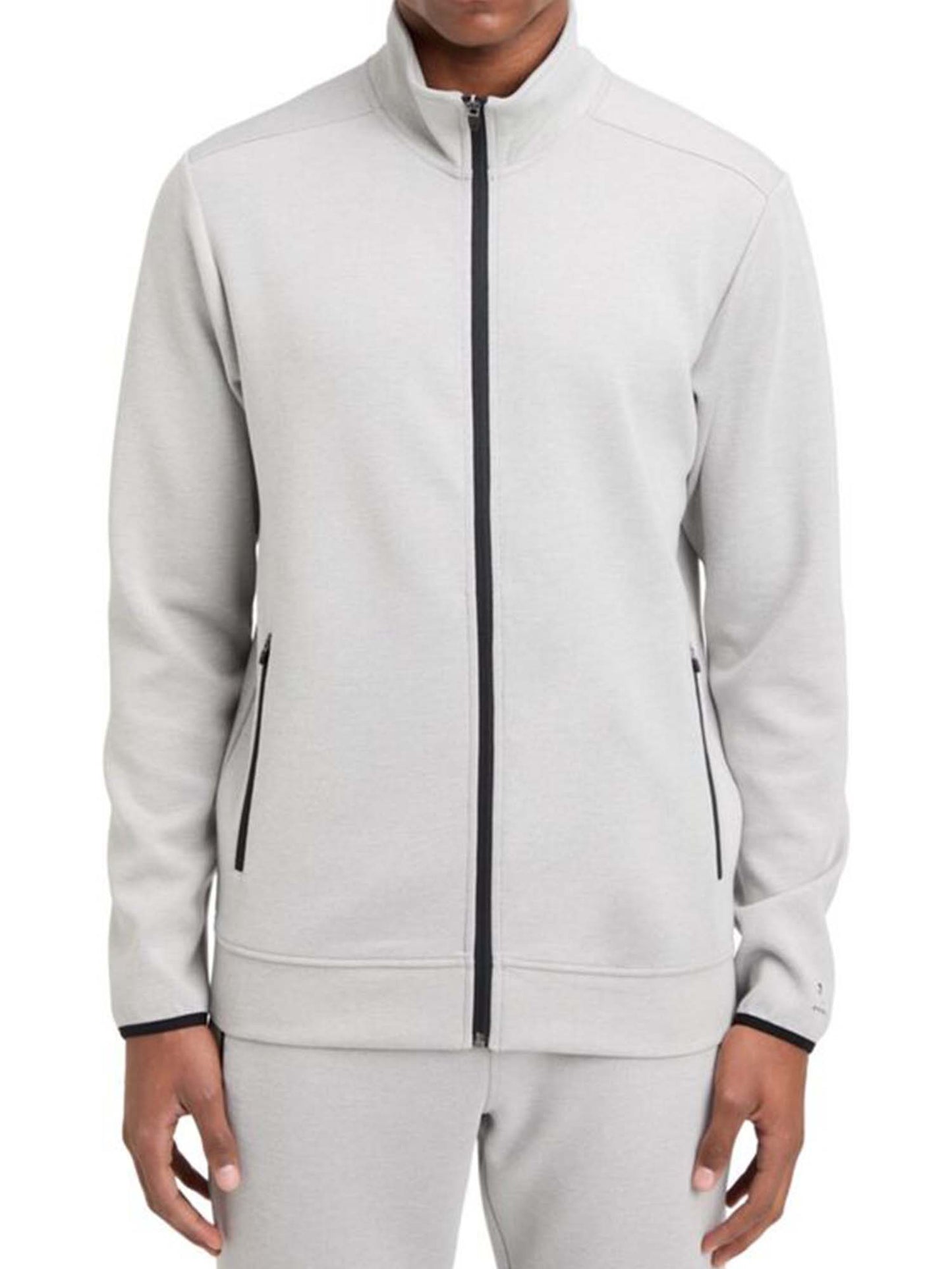 Energetics Carter, felpa da uomo grigia con zip intera