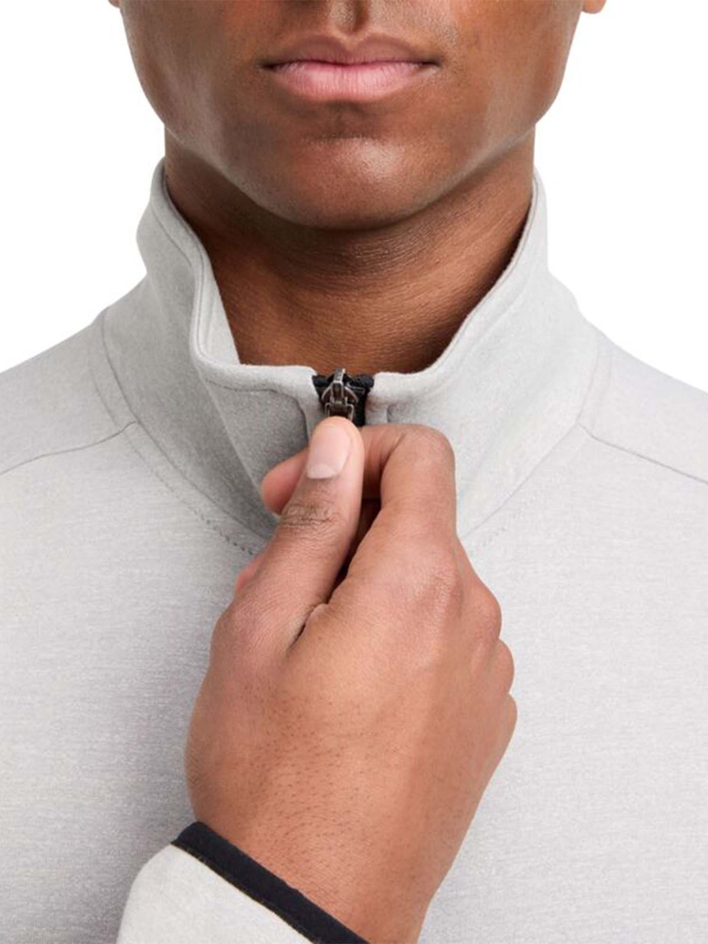 Energetics Carter, felpa da uomo grigia con zip intera