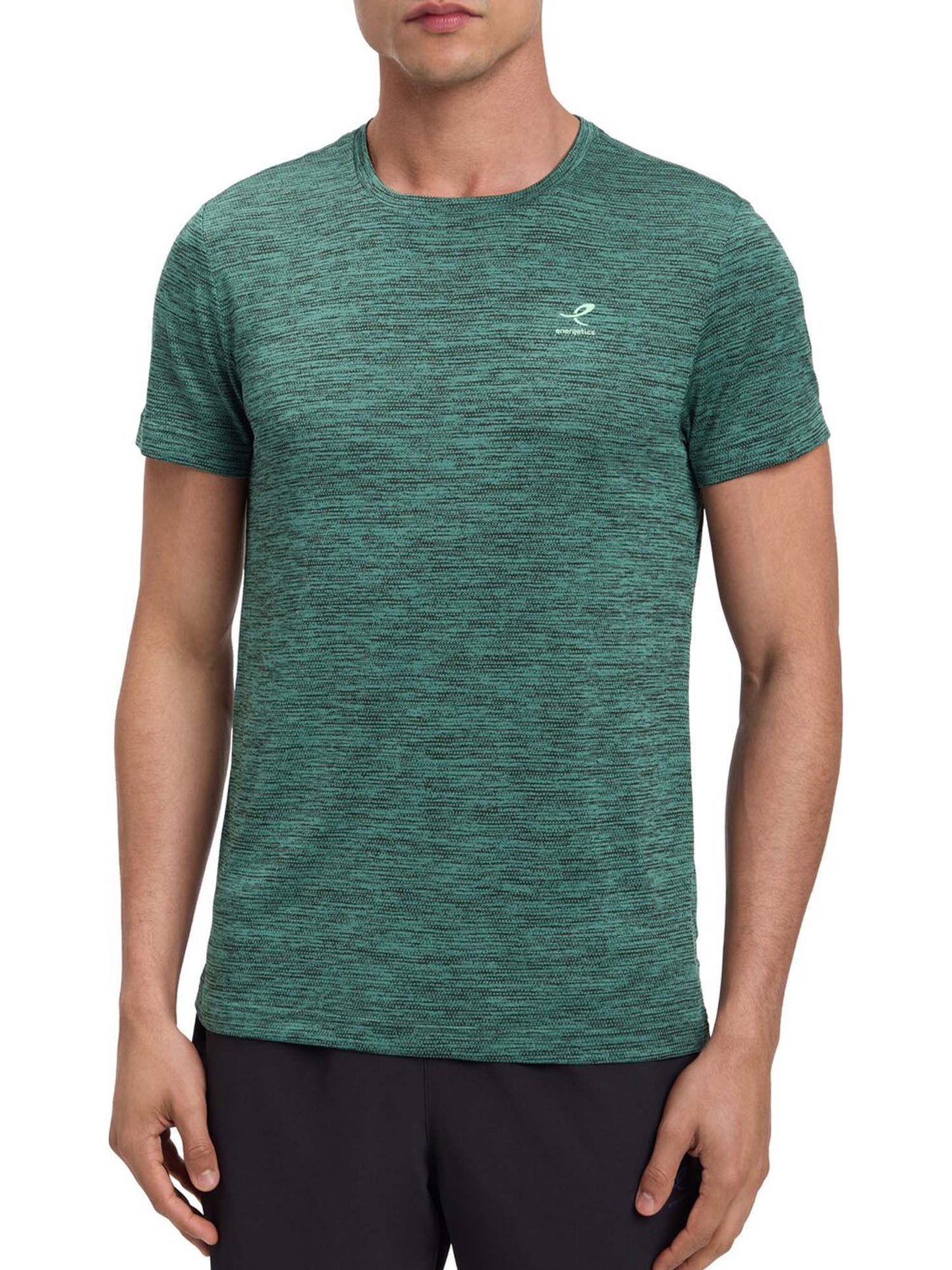 T-shirt uomo Energetics Telly in verde per training