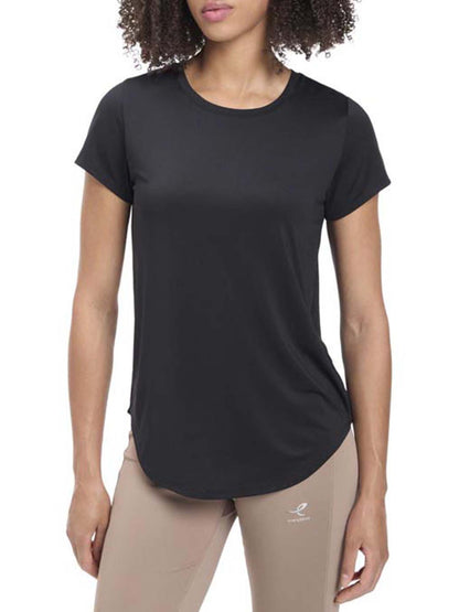 T-shirt donna Energetics Cecilia nera a maniche corte