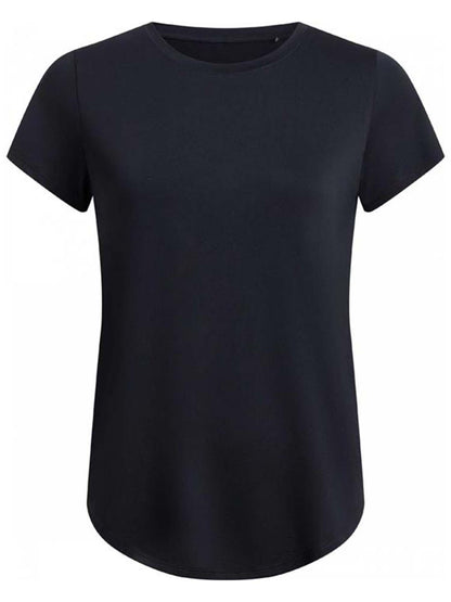 T-shirt donna Energetics Cecilia nera a maniche corte
