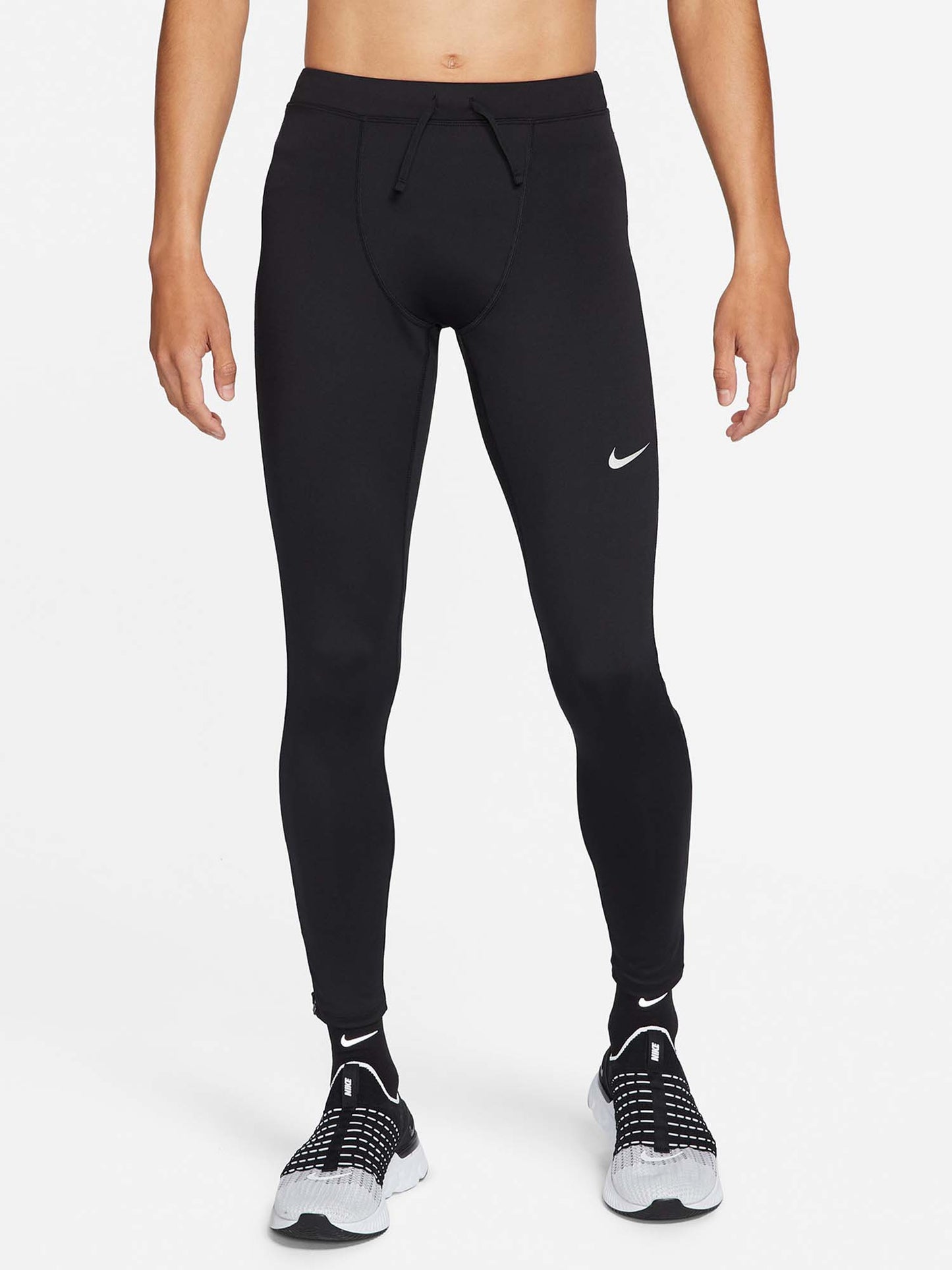 Nike Challenger, leggings da uomo neri con tecnologia Dri-FIT