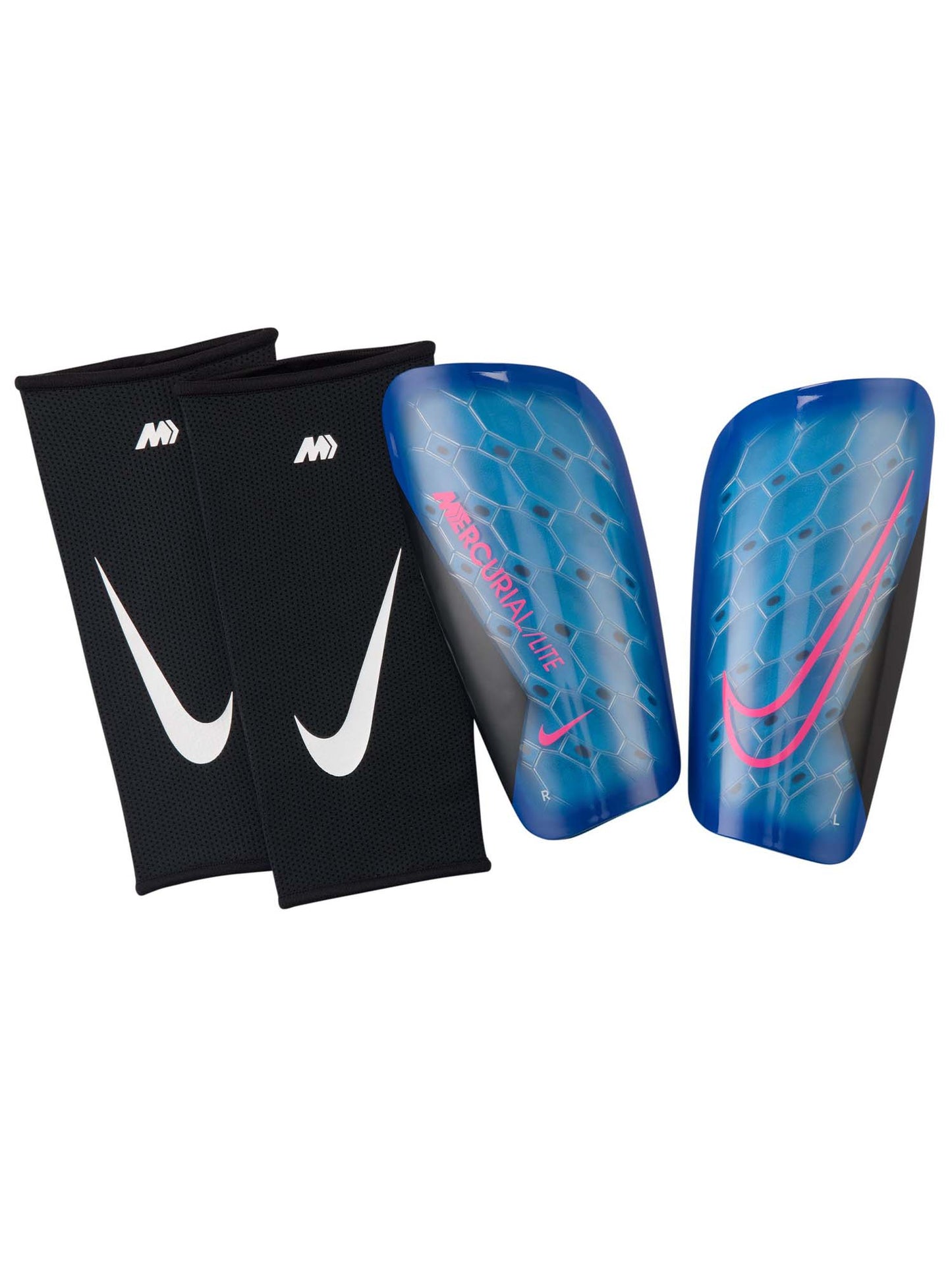 Nike Mercurial Lite, parastinchi da calcio unisex blu