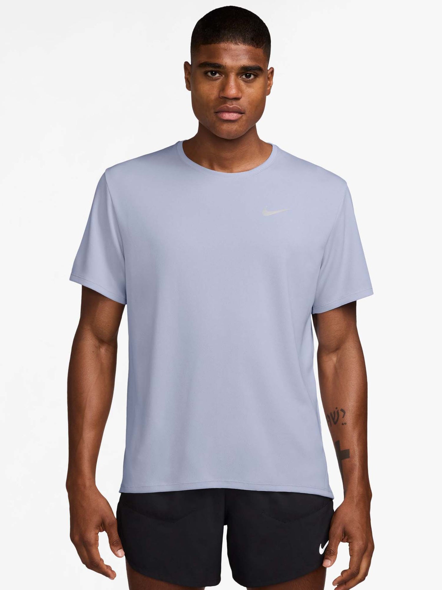 T-SHIRT RUNNING NIKE DA UOMO GRIGIO